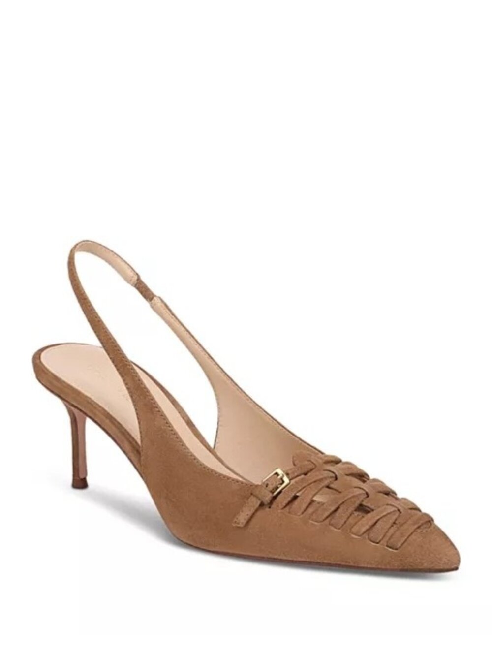 VERONICA BEARD Women's Rashida chestnut suede Slingback Pumps HEELS SIZE 7